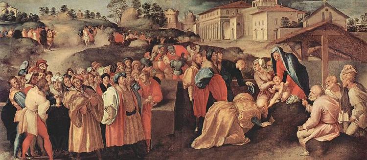 Jacopo Pontormo Anbetung der Heiligen Drei Konige France oil painting art